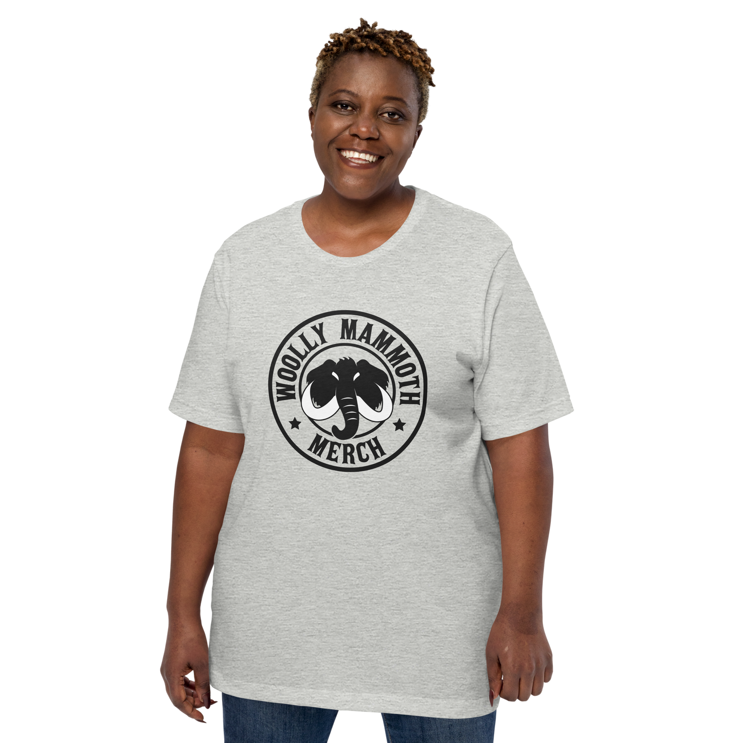 His or Her Woolly T-Shirt (Black Logo)