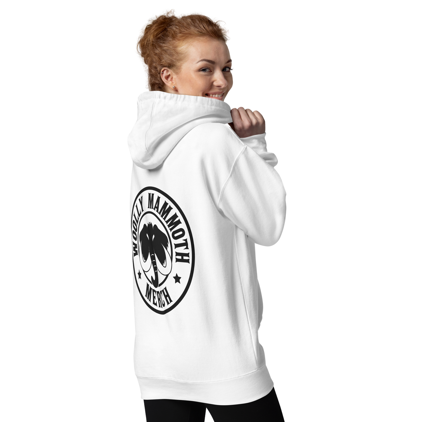 His or Her Woolly Hoodie (Black Logo on Back)